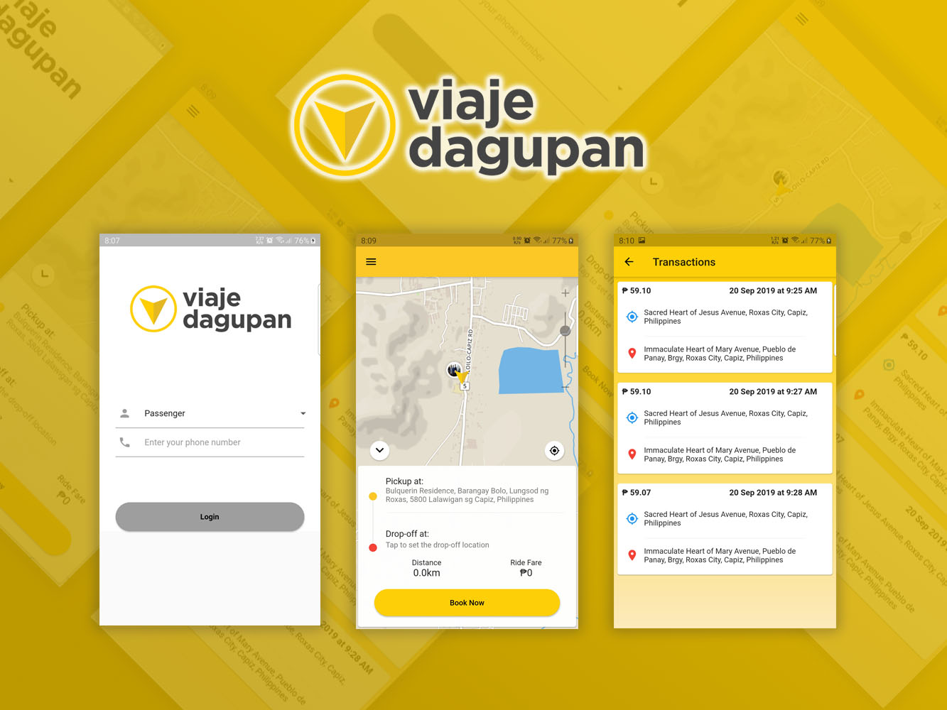 Viaje ride booking app